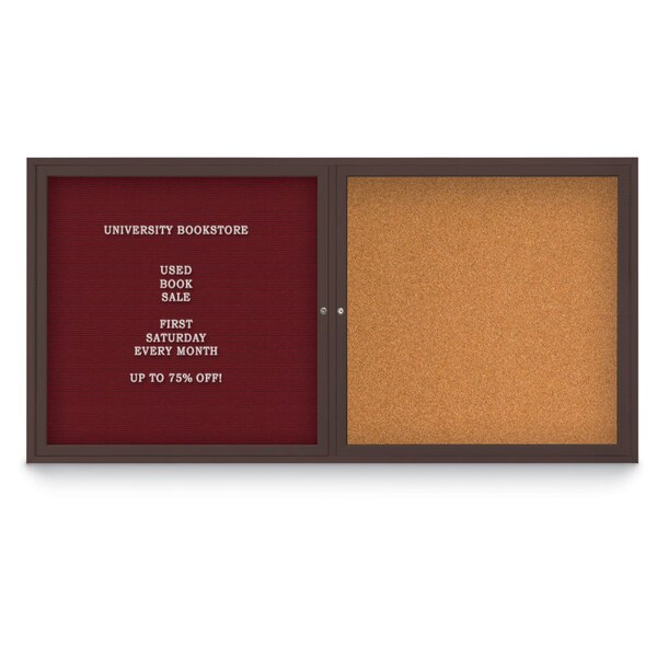 Corkboard, 42"x32", Buff/Satin